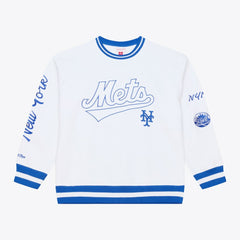 New York Mets Arctic Fleece Sweatshirt - White | Mitchell & Ness