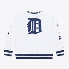 Detroit Tigers Arctic Fleece Sweatshirt - White | Mitchell & Ness