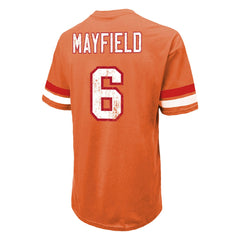 Baker Mayfield Tampa Bay Buccaneers Majestic Threads Oversized T-Shirt - Orange for sale