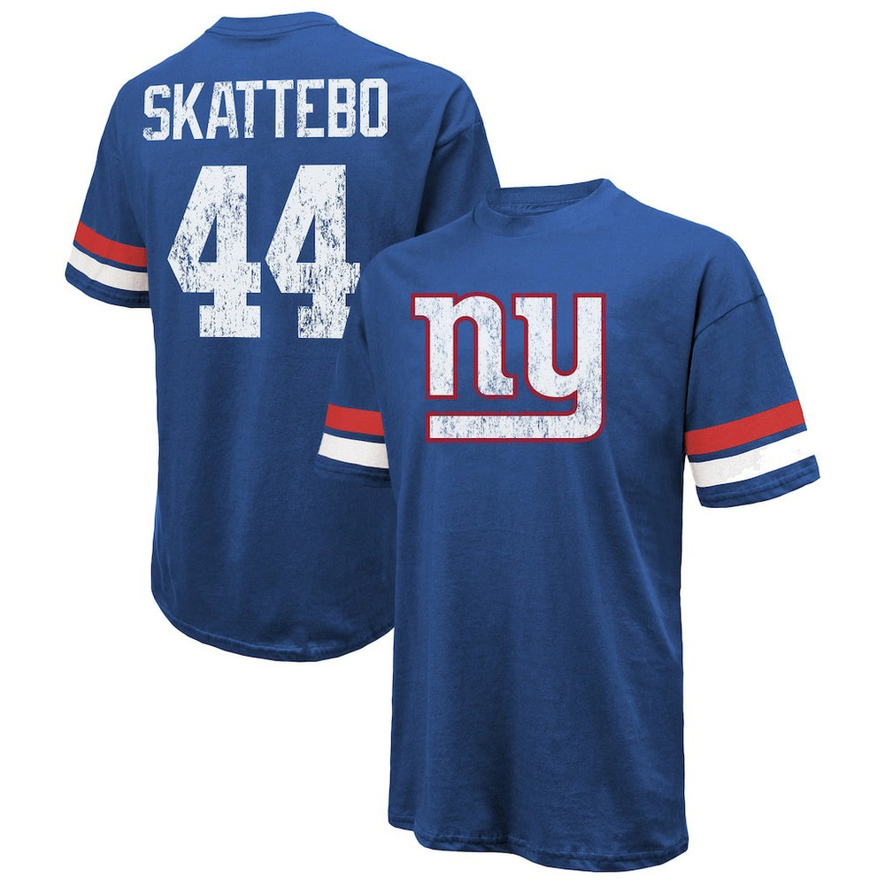 Cam Skattebo New York Giants Majestic Threads Oversized T-Shirt - Royal online