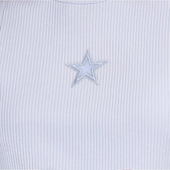 Dallas Cowboys Starter Women's Travel Pastels Cropped Tank - Light Blue sale
