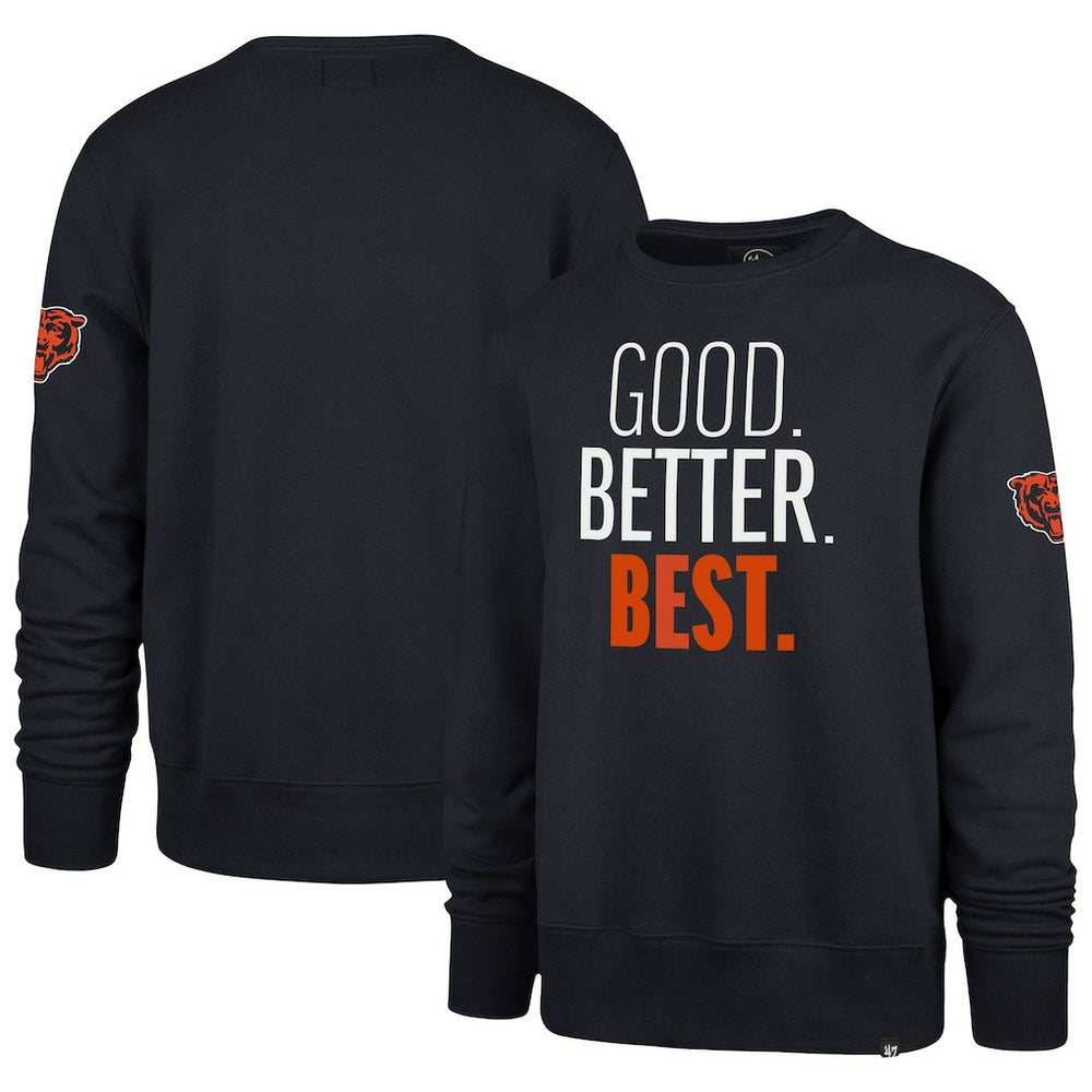 Chicago Bears '47 Good. Better. Best. Headline Sweatshirt - Navy sale