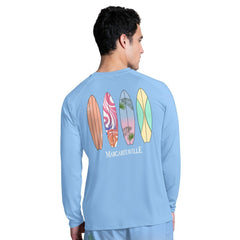 Dallas Cowboys Margaritaville Life's A Beach Long Sleeve Rashguard - Light Blue for sale