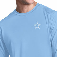 Dallas Cowboys Margaritaville Life's A Beach Long Sleeve Rashguard - Light Blue for sale