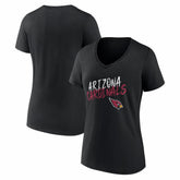 Arizona Cardinals Women's Hustle V-Neck T-Shirt - Black cheap