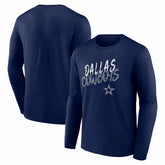 Dallas Cowboys Hustle Long Sleeve T-Shirt - Navy cheap