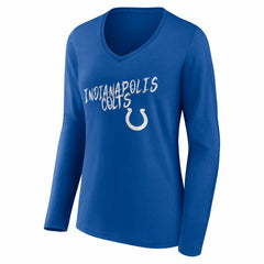 Indianapolis Colts Women's Hustle Long Sleeve V-Neck T-Shirt - Royal online