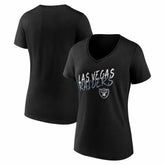 Las Vegas Raiders Women's Hustle V-Neck T-Shirt - Black outlet