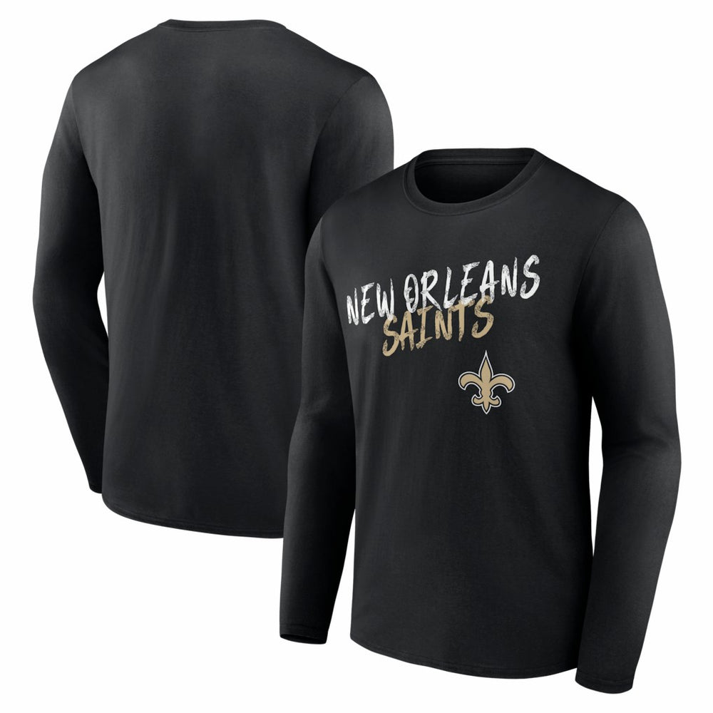 New Orleans Saints Hustle Long Sleeve T-Shirt - Black discount