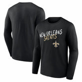 New Orleans Saints Hustle Long Sleeve T-Shirt - Black discount