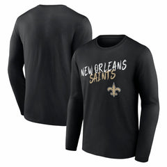 New Orleans Saints Hustle Long Sleeve T-Shirt - Black discount