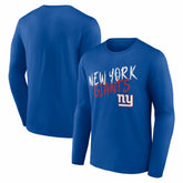 New York Giants Hustle Long Sleeve T-Shirt - Royal for sale