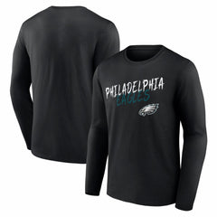 Philadelphia Eagles Hustle Long Sleeve T-Shirt - Black discount