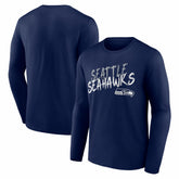 Seattle Seahawks Hustle Long Sleeve T-Shirt - College Navy outlet