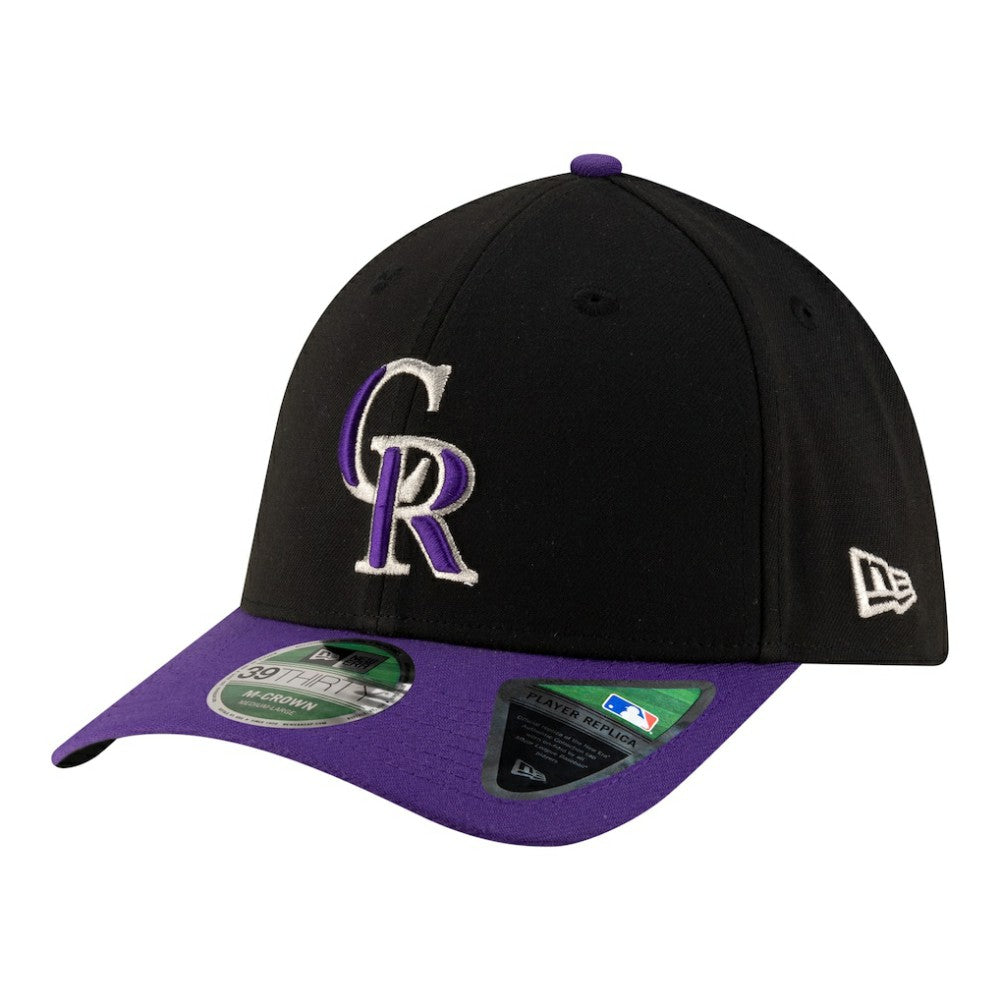 Colorado Rockies Alternate Player Replica 39THIRTY M-Crown Flex Hat - Black | New Era