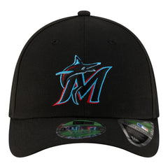 Miami Marlins Player Replica 39THIRTY M-Crown Flex Hat - Black | New Era