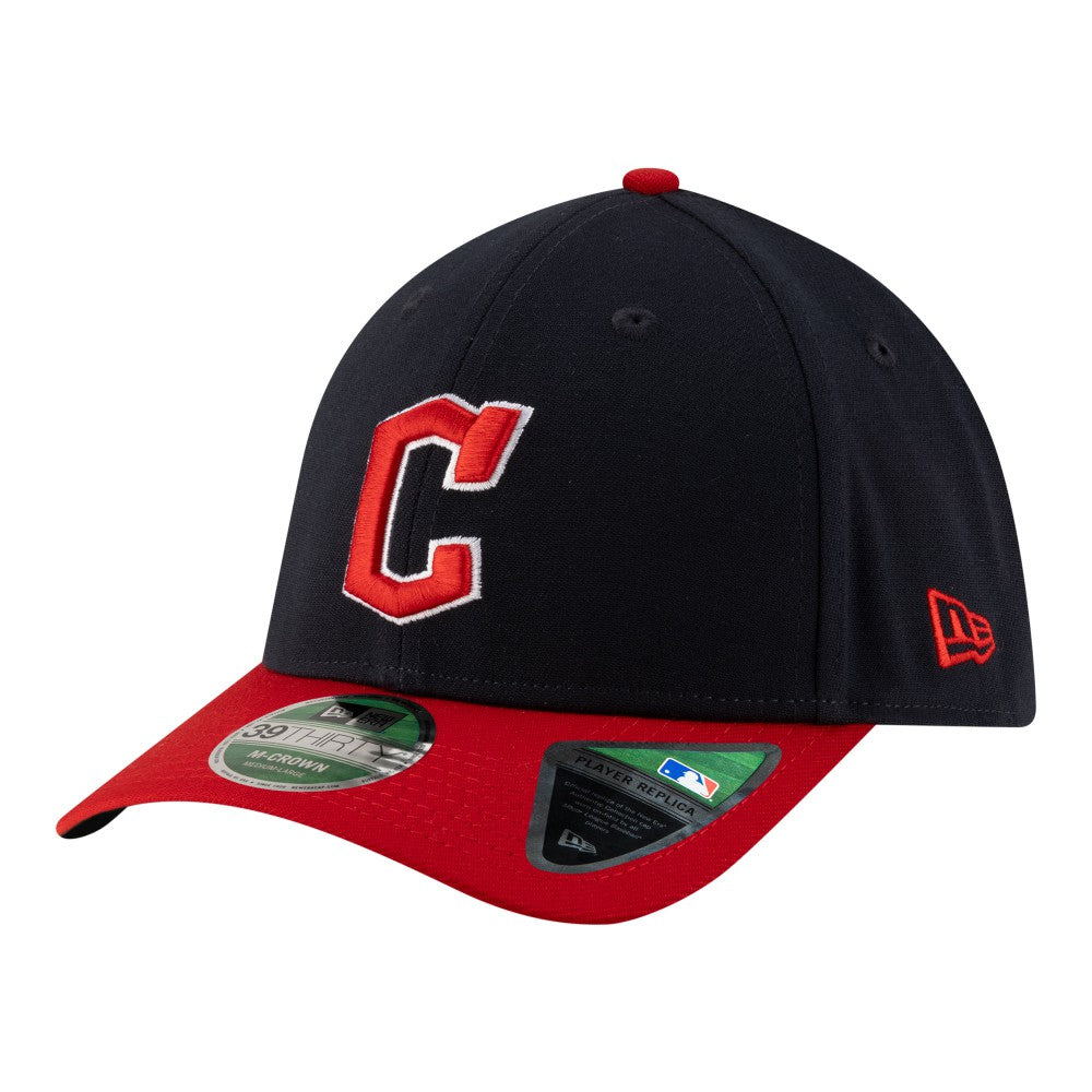 Cleveland Guardians Player Replica 39THIRTY M-Crown Flex Hat - Navy | New Era
