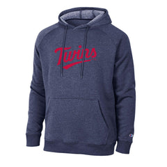 Minnesota Twins Champion Triumph Tri-Blend Raglan Hoodie - Navy