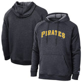 Pittsburgh Pirates Champion Triumph Tri-Blend Raglan Hoodie - Black