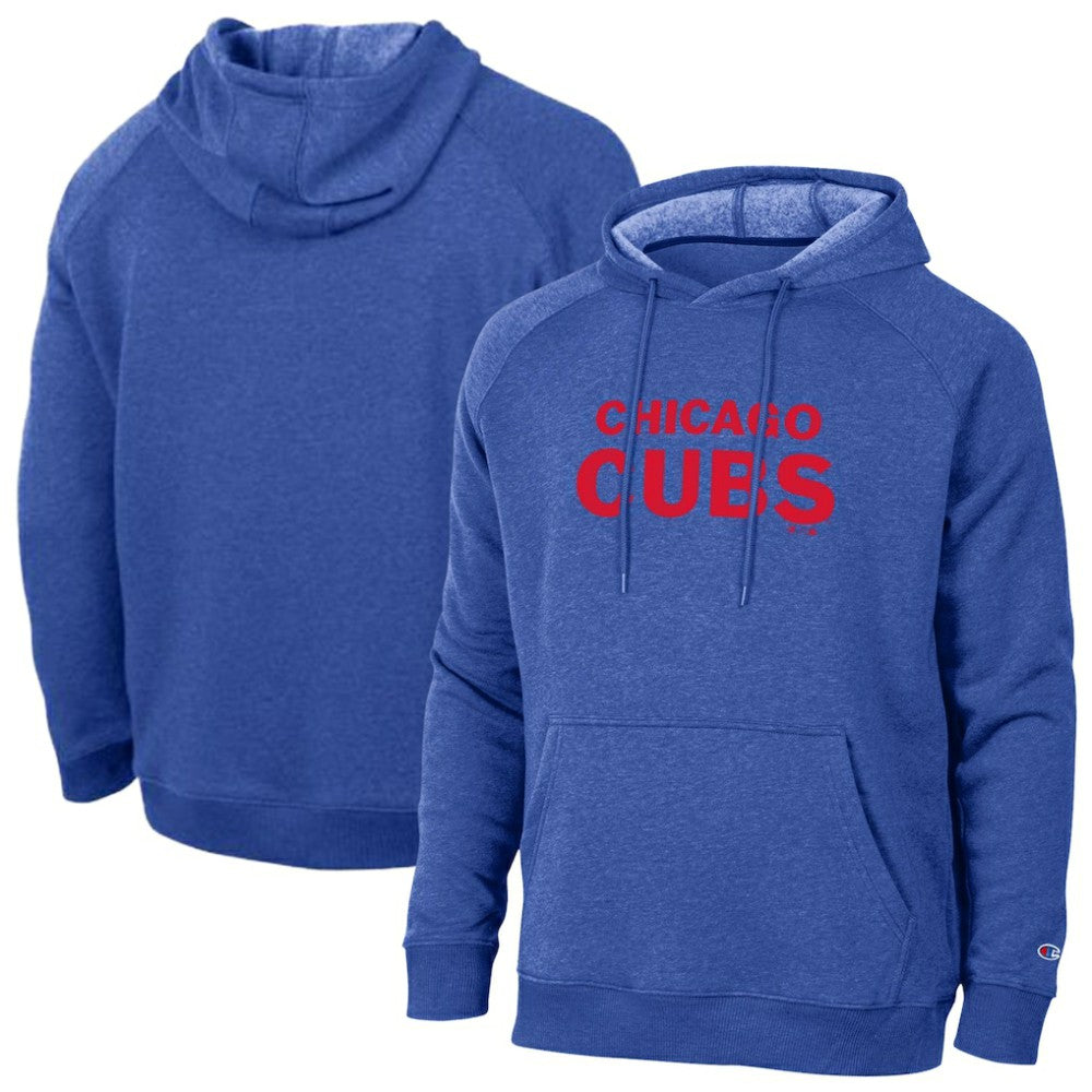 Chicago Cubs Champion Triumph Tri-Blend Raglan Hoodie - Royal