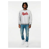 Cincinnati Reds Champion Reverse Weave Sweatshirt - Heather Gray