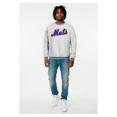 New York Mets Champion Reverse Weave Sweatshirt - Heather Gray