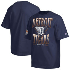 Detroit Tigers Champion Traditions Two Locations T-Shirt - Navy