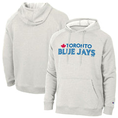 Toronto Blue Jays Champion Triumph Tri-Blend Raglan Hoodie - Heathered Core Ultra Light Grey