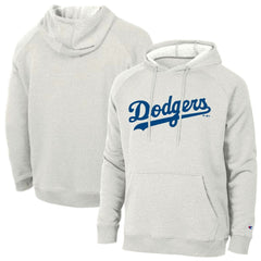 Los Angeles Dodgers Champion Triumph Tri-Blend Raglan Hoodie - Heathered Core Ultra Light Grey