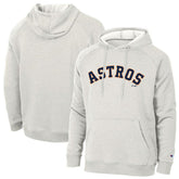 Houston Astros Champion Triumph Tri-Blend Raglan Hoodie - Heathered Core Ultra Light Grey