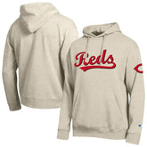 Cincinnati Reds Champion All Star Chenille Patch Hoodie - Oatmeal