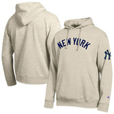 New York Yankees Champion All Star Chenille Patch Hoodie - Oatmeal