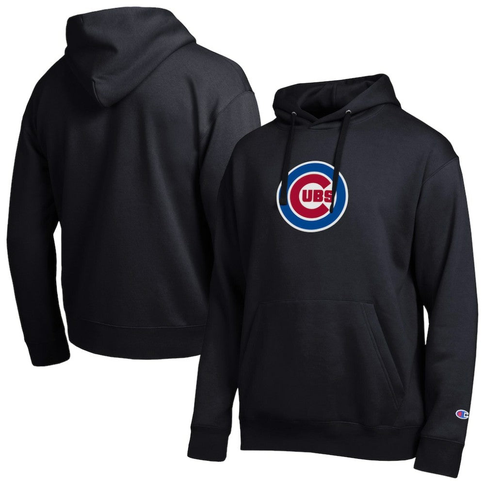 Chicago Cubs Champion All Star Embroidered Logo Hoodie - Black