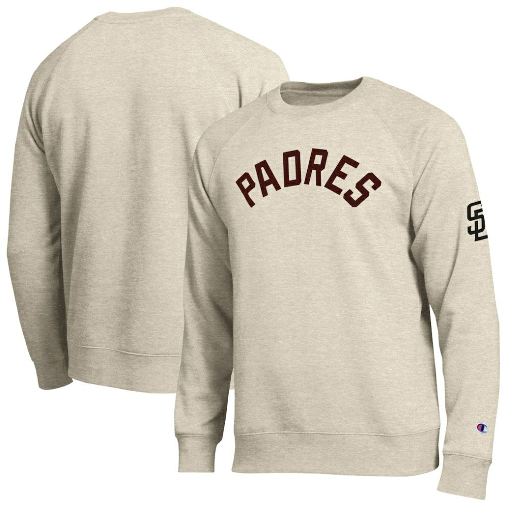 San Diego Padres Champion All-Star Soft Felt Sweatshirt - Oatmeal