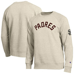 San Diego Padres Champion All-Star Soft Felt Sweatshirt - Oatmeal