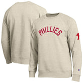 Philadelphia Phillies Champion All-Star Soft Felt Sweatshirt - Oatmeal