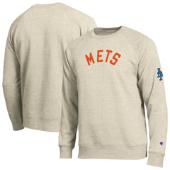 New York Mets Champion All-Star Soft Felt Sweatshirt - Oatmeal