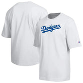 Los Angeles Dodgers Champion All Star Arched Chenille Wordmark T-Shirt - White