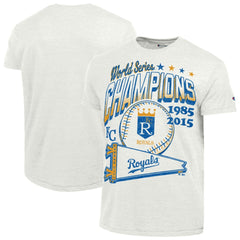 Kansas City Royals Champion Winning Tradition Cooperstown Tri-Blend T-Shirt - White