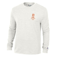Detroit Tigers Champion Cooperstown Winning Tradition Tri-Blend Long Sleeve T-Shirt - White