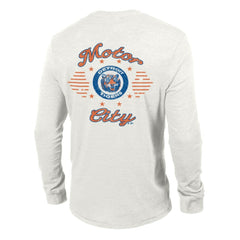 Detroit Tigers Champion Cooperstown Winning Tradition Tri-Blend Long Sleeve T-Shirt - White