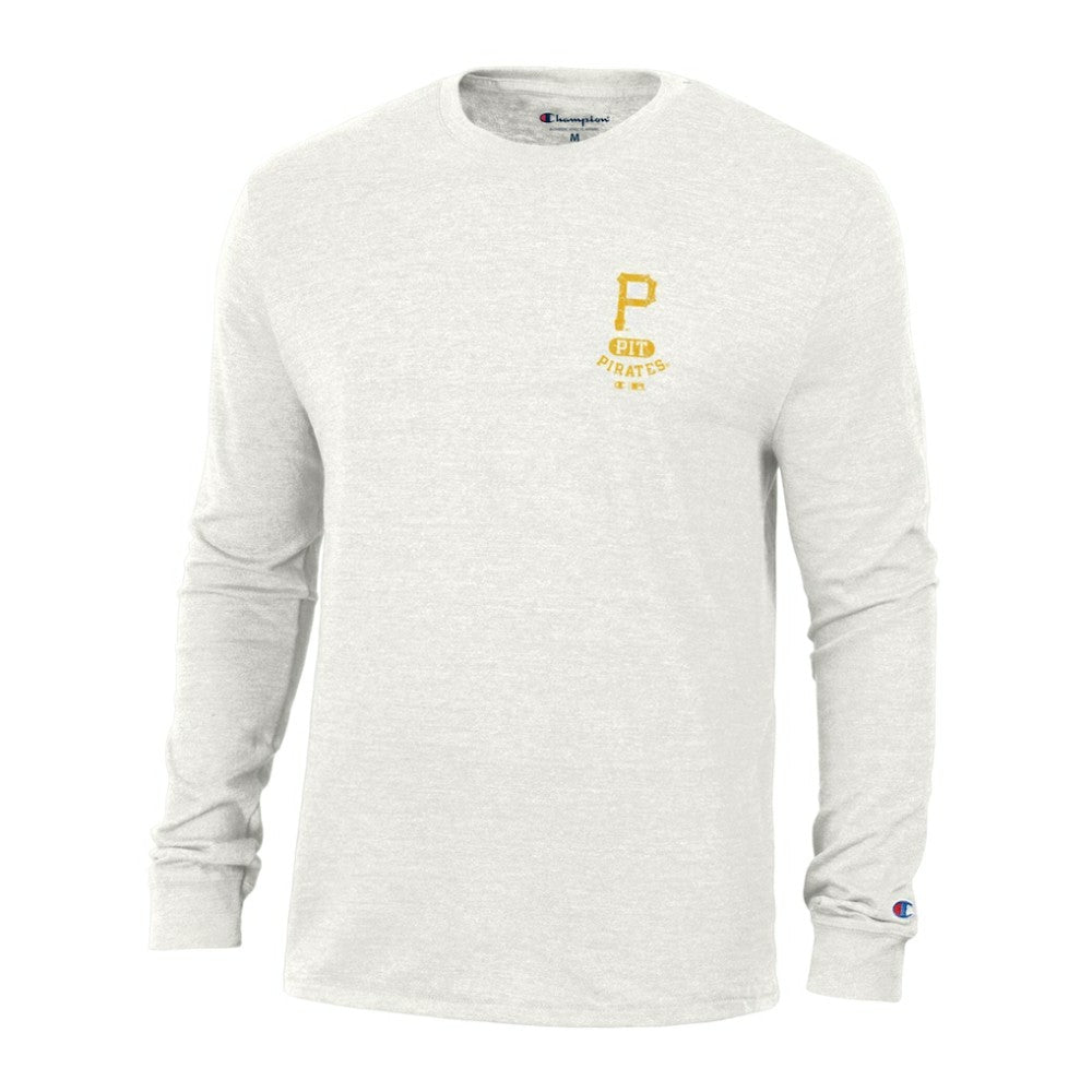 Pittsburgh Pirates Champion Cooperstown Winning Tradition Tri-Blend Long Sleeve T-Shirt - White