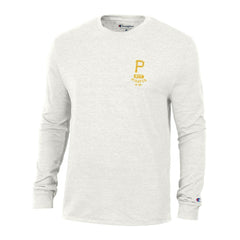 Pittsburgh Pirates Champion Cooperstown Winning Tradition Tri-Blend Long Sleeve T-Shirt - White