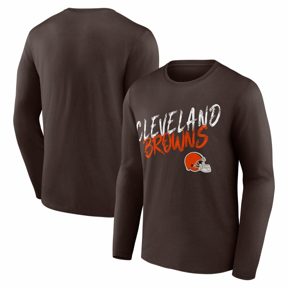 Cleveland Browns Hustle Long Sleeve T-Shirt - Brown for sale