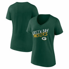 Green Bay Packers Women's Hustle V-Neck T-Shirt - Green discount