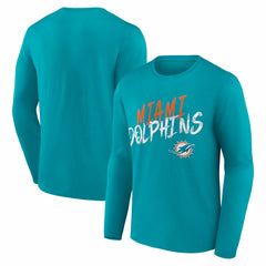 Miami Dolphins Hustle Long Sleeve T-Shirt - Aqua online