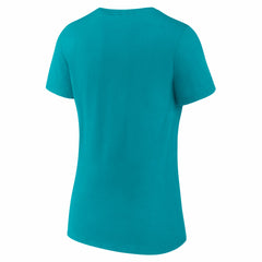 Miami Dolphins Women's Hustle V-Neck T-Shirt - Aqua outlet