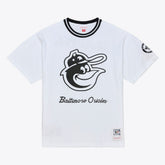 Baltimore Orioles Cooperstown Collection Arctic T-Shirt - White | Mitchell & Ness
