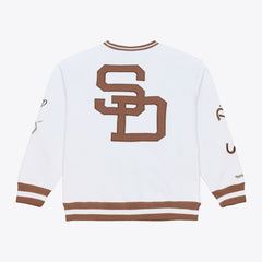 San Diego Padres Arctic Fleece Sweatshirt - White | Mitchell & Ness