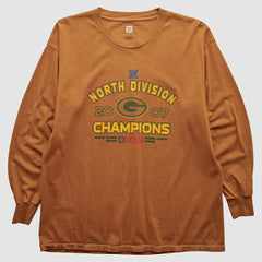 Green Bay Packers NFL 2007 Long Sleeve T-shirt - Orange Vintage sale